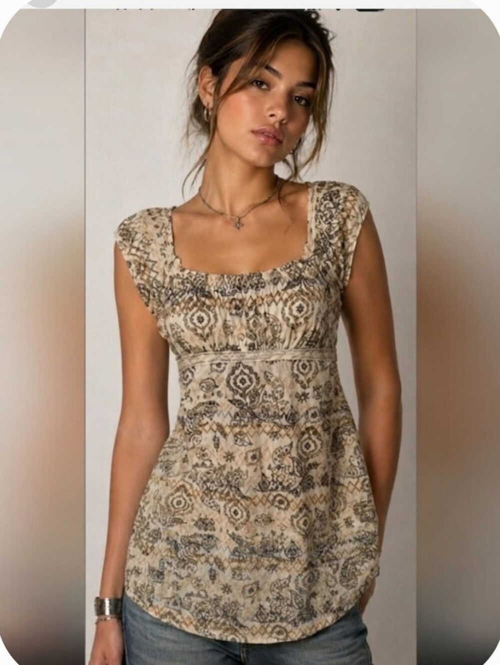Self Esteem Empire Babydoll Top M 90s Y2K Grunge #7700